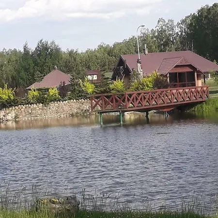 Dom Nad Stawem Przy Lesie